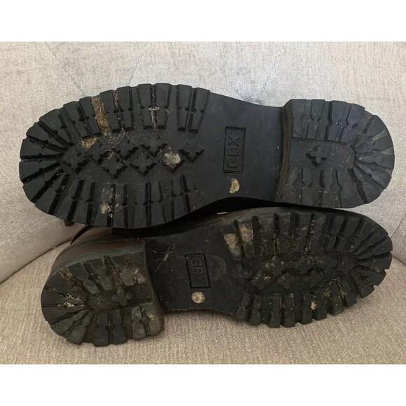 GBX Leather Boots Sz 7.5 Brown Harness Moto Boots Riding Ankle Boots Mens 42452 - Picture 9 of 9